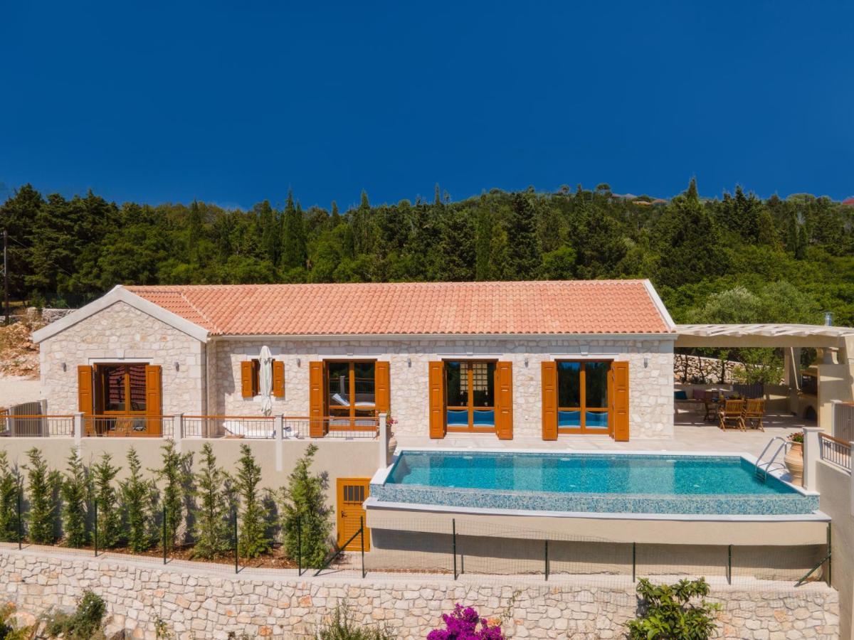 Pitharia Luxury Villa With Amazing Sea Views Khalikerí Esterno foto