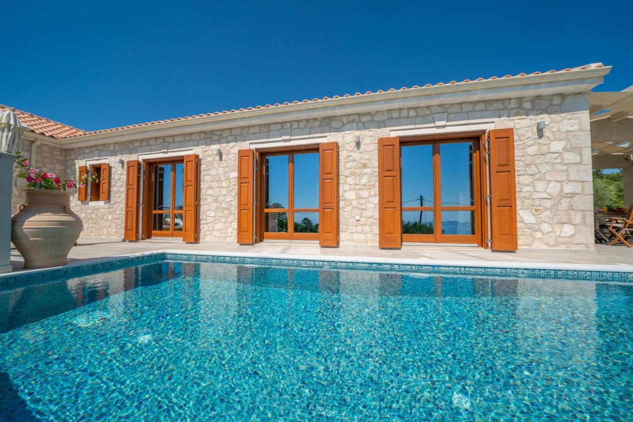 Pitharia Luxury Villa With Amazing Sea Views Khalikerí Esterno foto