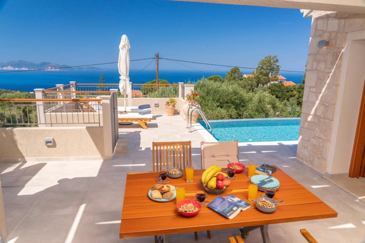 Pitharia Luxury Villa With Amazing Sea Views Khalikerí Esterno foto