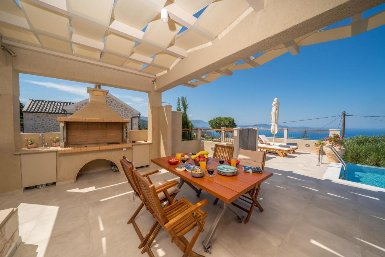 Pitharia Luxury Villa With Amazing Sea Views Khalikerí Esterno foto