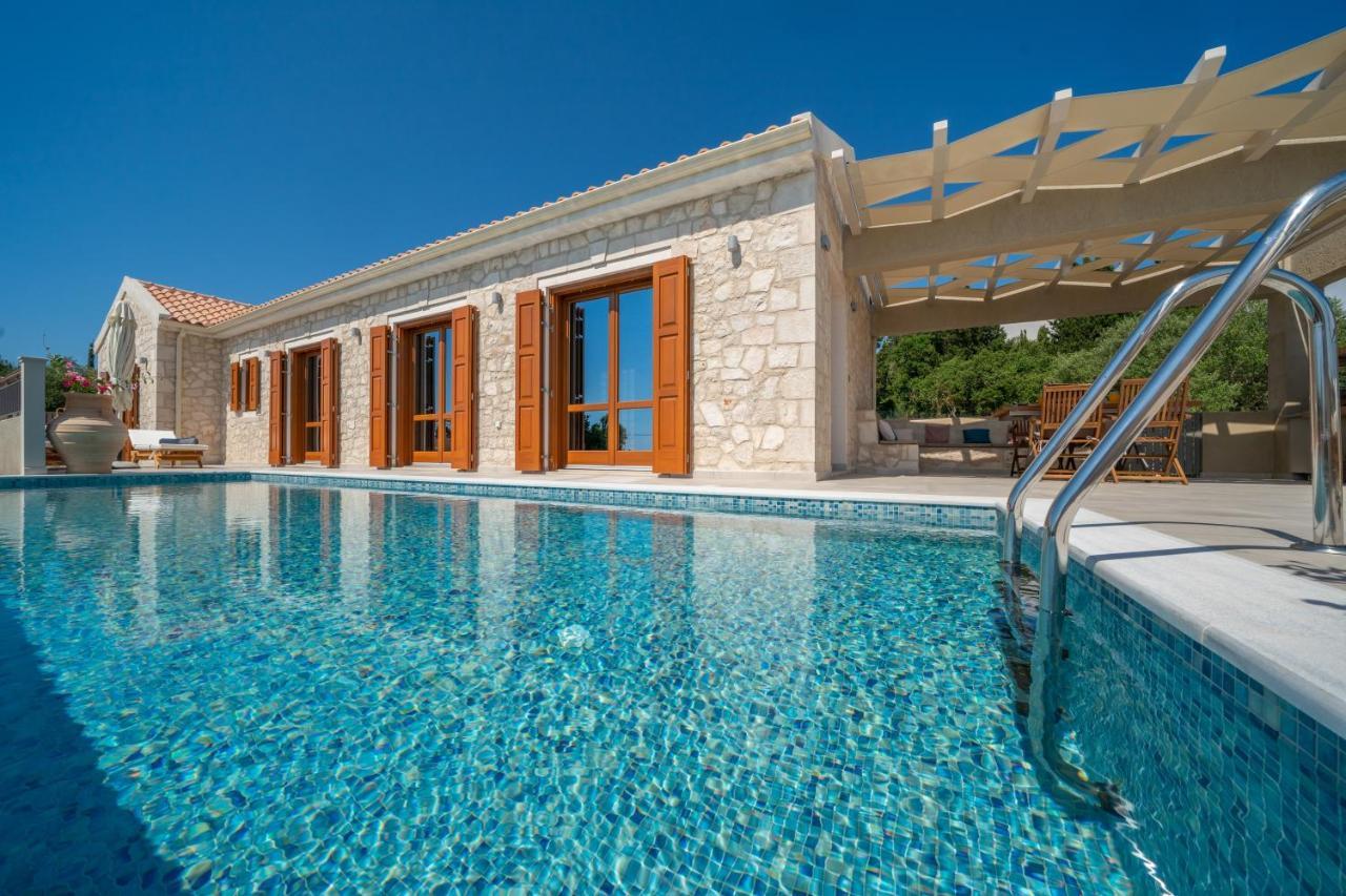 Pitharia Luxury Villa With Amazing Sea Views Khalikerí Esterno foto