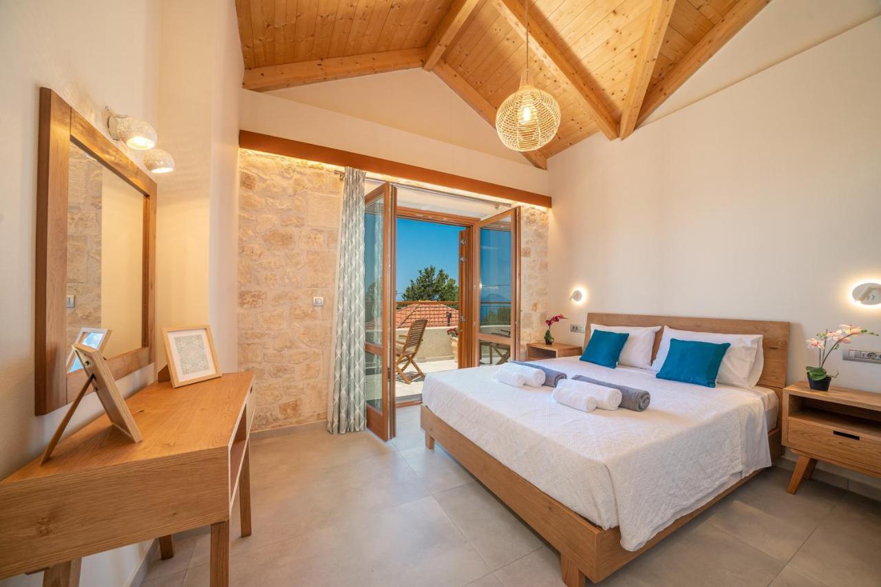 Pitharia Luxury Villa With Amazing Sea Views Khalikerí Esterno foto