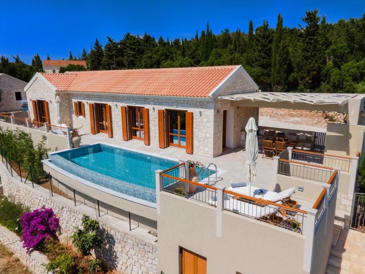 Pitharia Luxury Villa With Amazing Sea Views Khalikerí Esterno foto